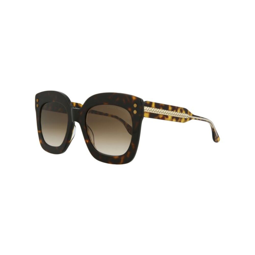 Bottega Veneta Square-Frame Acetate Sunglasses Brown Womens - Picture 2 of 5